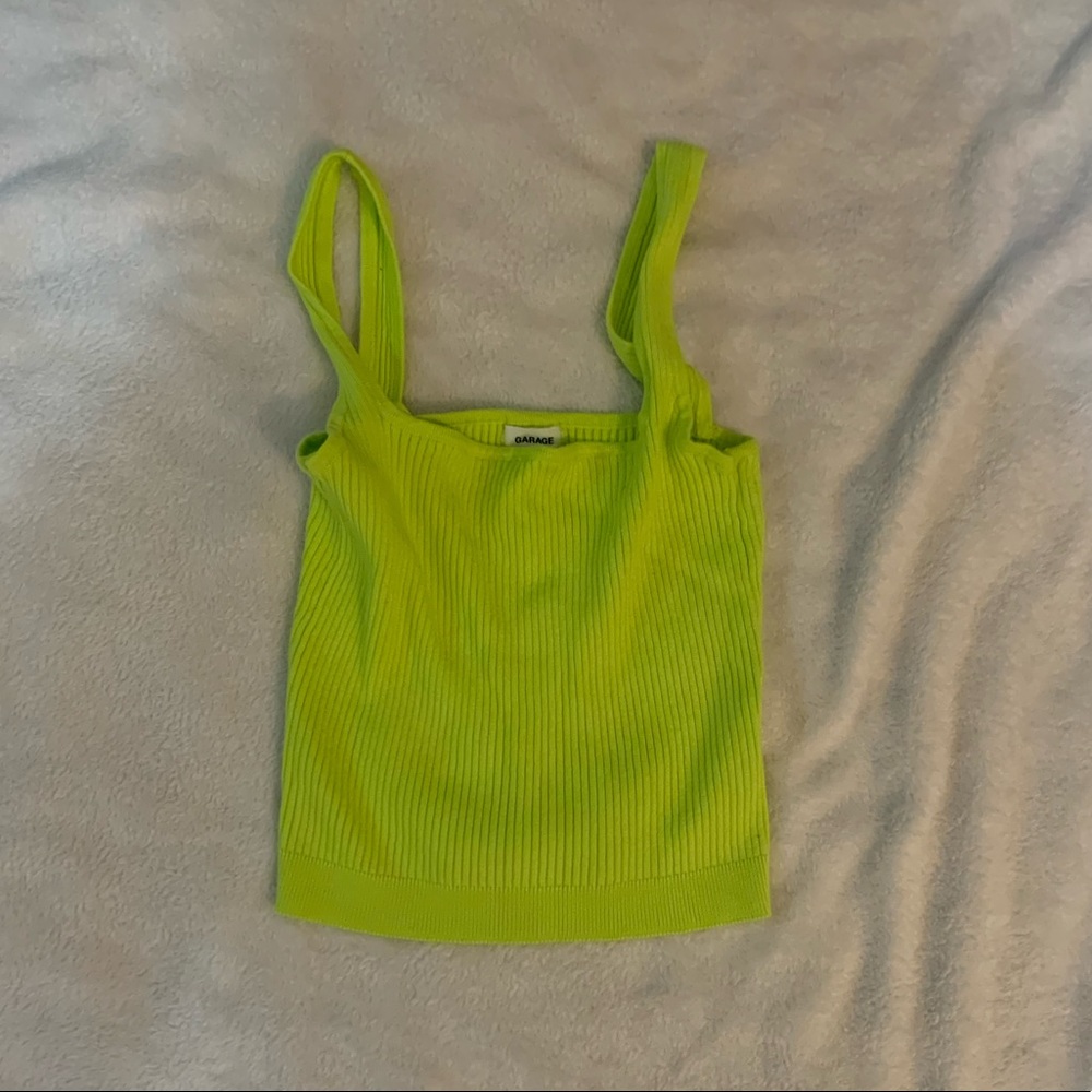 Garage crop sweater tank